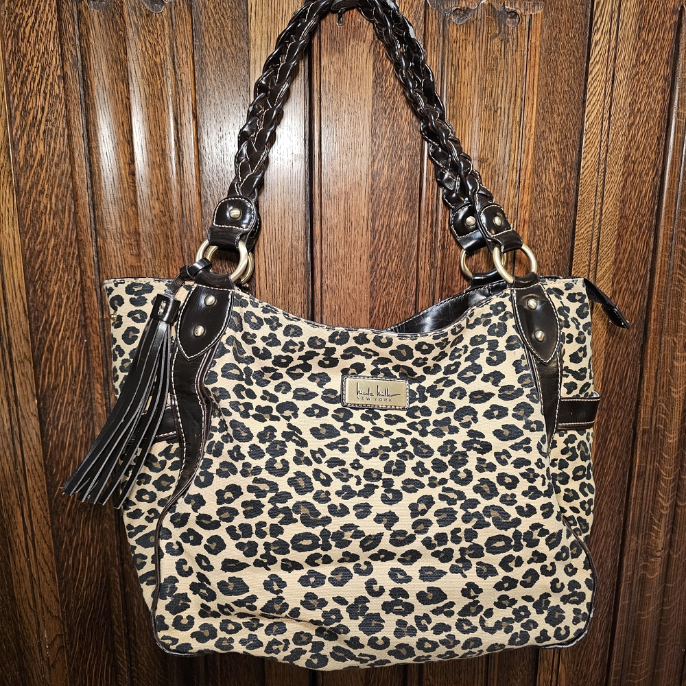 Nicole Miller Leopard Canvas Carry All